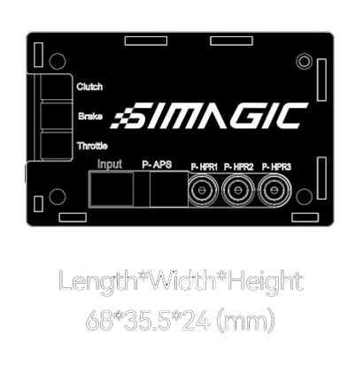 SIMAGIC_P2000-HCB HAPTIC CONTROL BOX-Wymiary